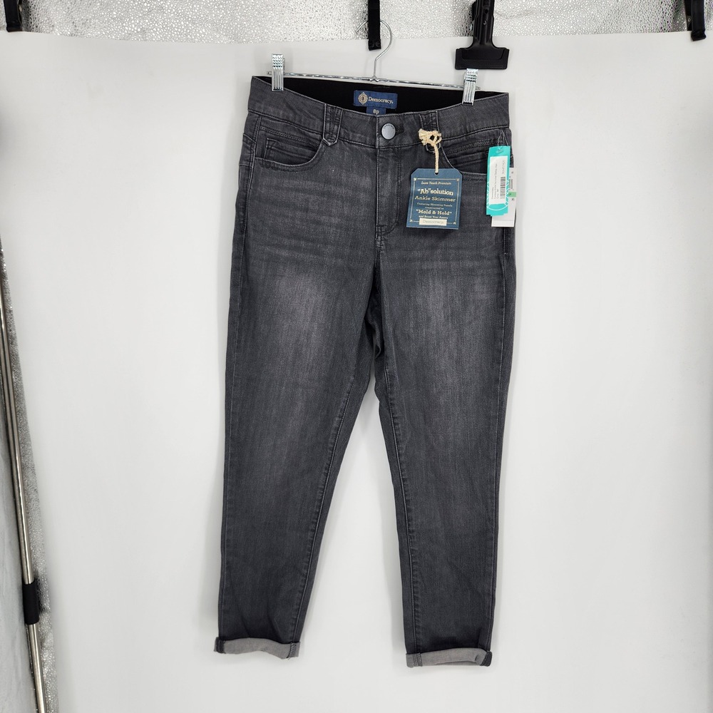Democracy Karessa Ankle Skimmer Skinny Jeans Grey Absolution 8P BP1593ONSX